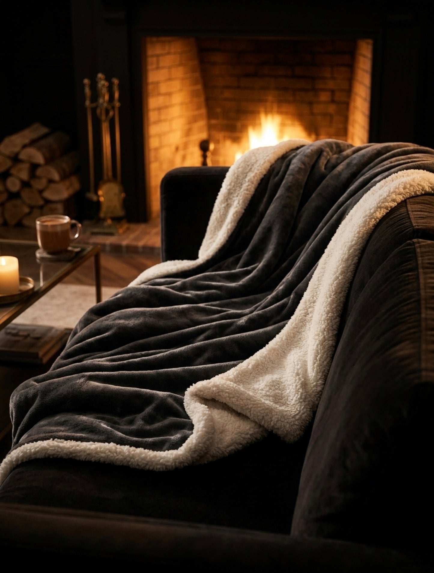The Ember Wool Throw Blanket