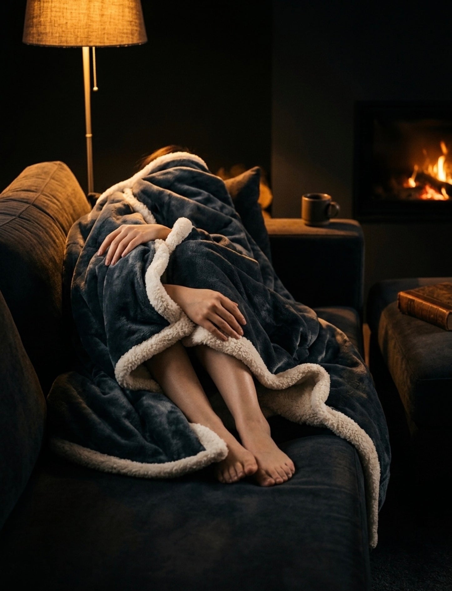 The Ember Wool Throw Blanket