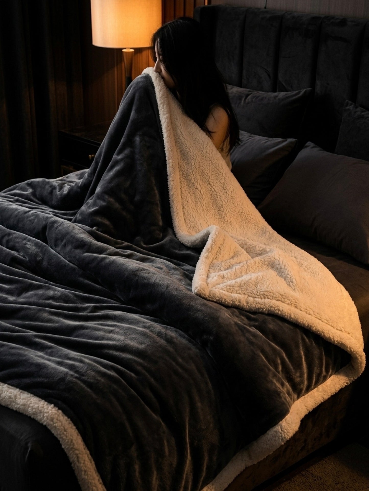 The Ember Wool Throw Blanket