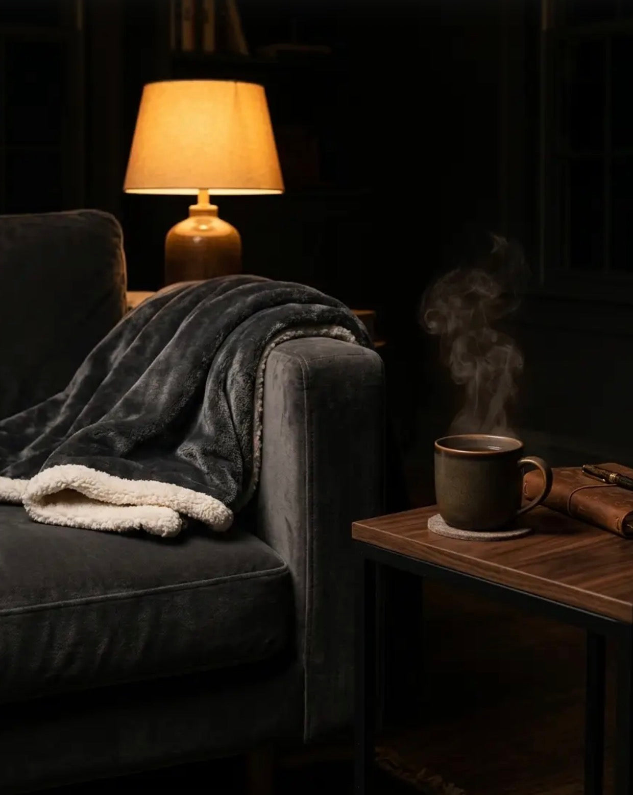 The Ember Wool Throw Blanket